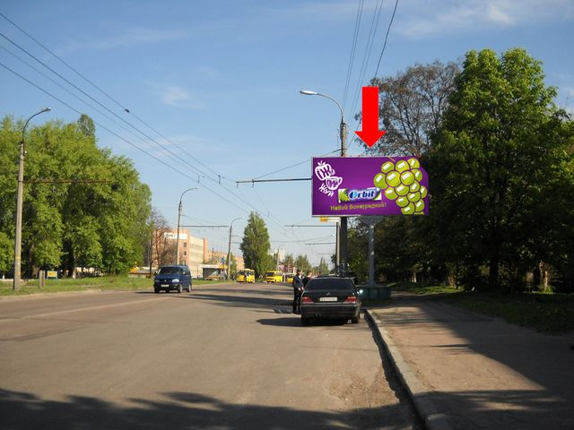 Щит 6x3,  Чигиринская ул., 42 / Подолинского ул., из центра