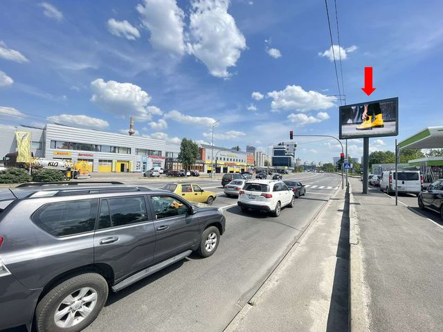 Скролл 3.14x2.3,  Днепровская набережная, 8а, возле АЗС "Окко", в сторону ТРЦ "River Mall", пр. Бажана