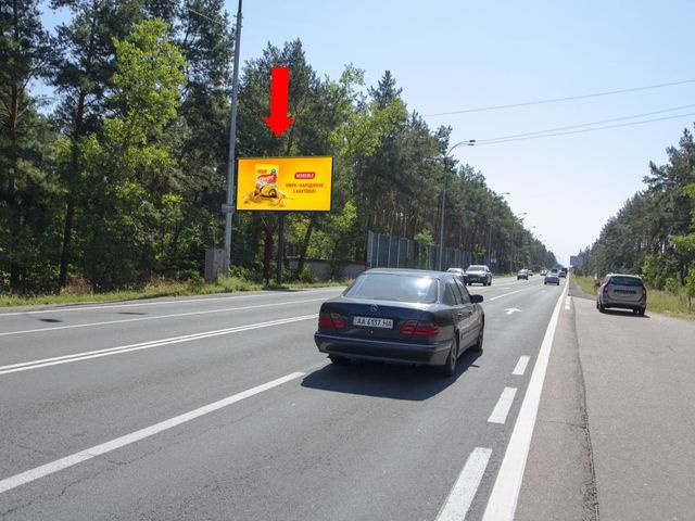 Щит 6x3,  Столичное шоссе ул., возле остановки "Лагерь "Дружба", в сторону из Киева