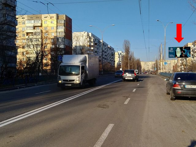 Щит 6x3, Иорданская ул. (бывш. Гавро ул.), 4, в сторону ул. Архипенко (бывш. М. Залки), ст.м. "Оболонь" Щит 6x3, Иорданская ул. (бывш. Гавро ул.), 4, в сторону ул. Архипенко (бывш. М. Залки), ст.м. "Оболонь"