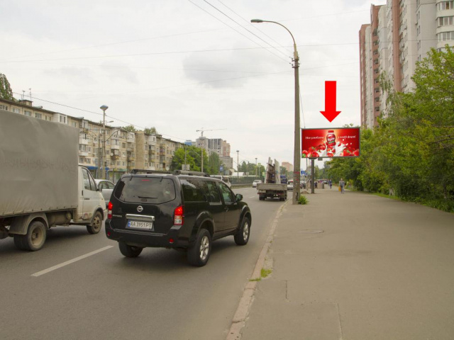 Цифрова панель 6x3,  Курбаса пр., 5, в сторону центру