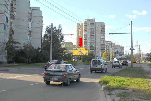 Щит 6x3,  Героев Крут ул. (бывш. Черепина ул.) / Лушпы пр., в сторону ТЦ "Березка"