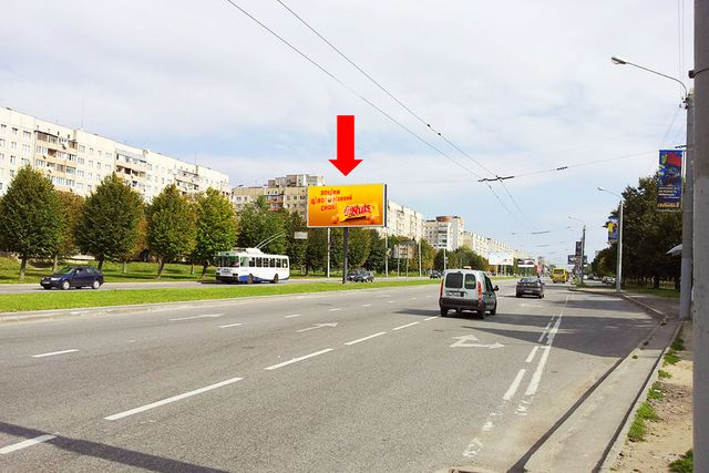 Призма 6x3,  Научная ул. / Кульпарковская ул., разделитель, возле ТРЦ "Victoria Gardens", в сторону Княгини Ольги ул.