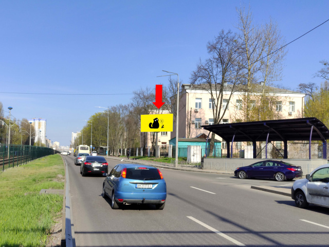 Цифрова панель 6x3,  Гузара пр. (колиш. Комарова), 3 - бул. Гавела (колиш. Лепсе), медмістечко, "Ісіда", "Добробут", в центр, (ролик 10 сек, 1 вихід/1,5 хвилини)