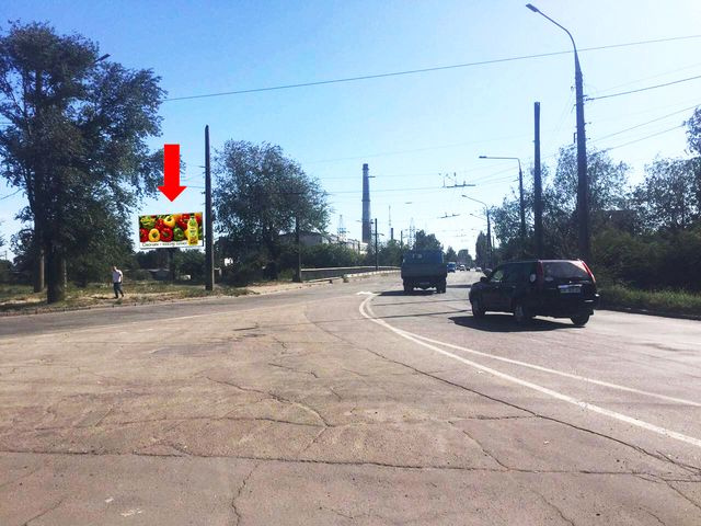 Щит 6x3,  Седова ул. - Южное шоссе, возле жд моста, в центр