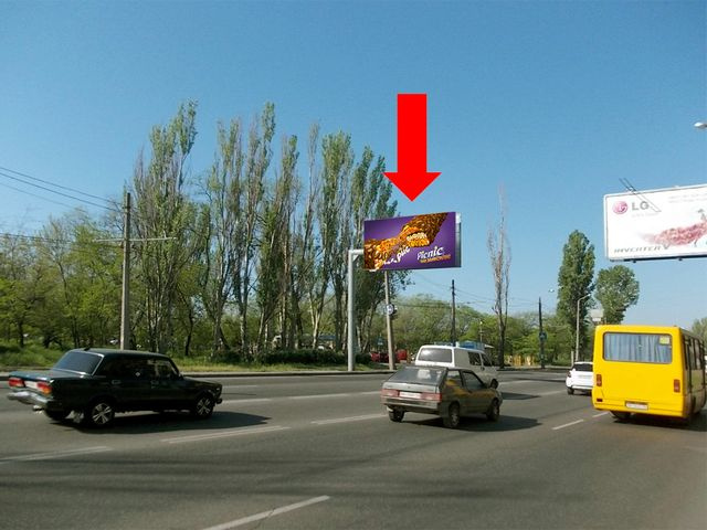 Щит 6x3, Николаевская дорога, 289, возле автостоянки, парка "Лузановка", в центр (флажок) Щит 6x3, Николаевская дорога, 289, возле автостоянки, парка "Лузановка", в центр (флажок)