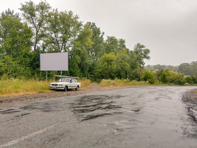 Щит 6x3,  выезд из города