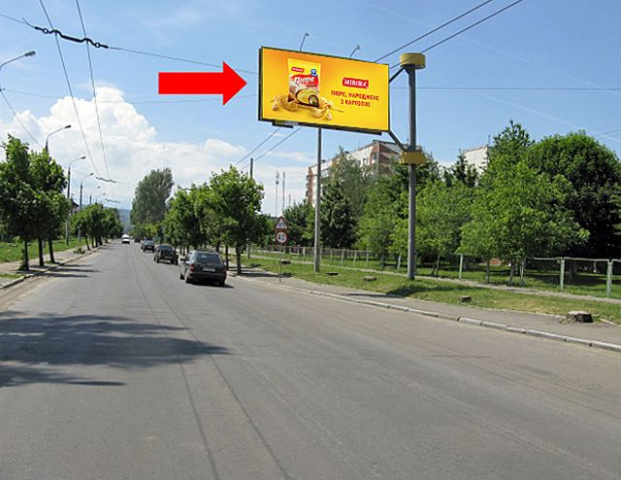 Щит 6x3,  Хотинская ул., 47, возле ресторана "Versal", в сторону ТРЦ "Бояновка", супермаркетов "Караван", "Comfy"