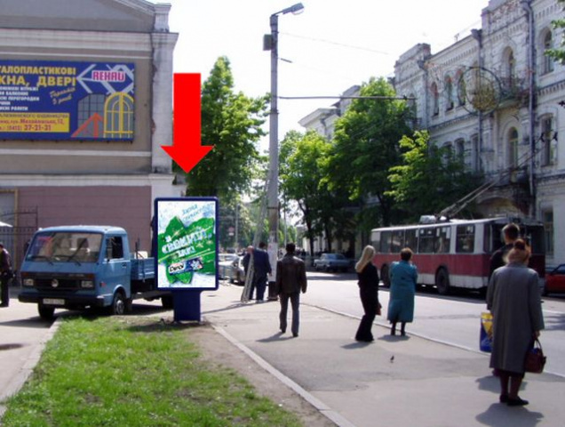 Сітілайт 1.2x1.8,  Бердичевская ул., 15, возле центрального гастронома, ресторана "Сушия"