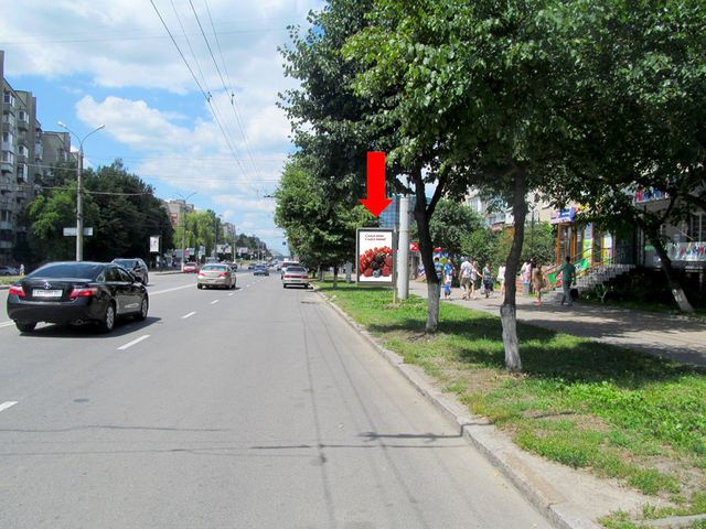 Сітілайт 1.2x1.8,  Келецкая ул., 78, в сторону Юности пр.