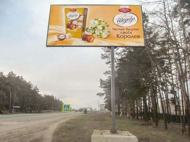 Щит 6x3,  пгт Солоницевка, Ресторанный комплекс "Традиция", 200м напротив