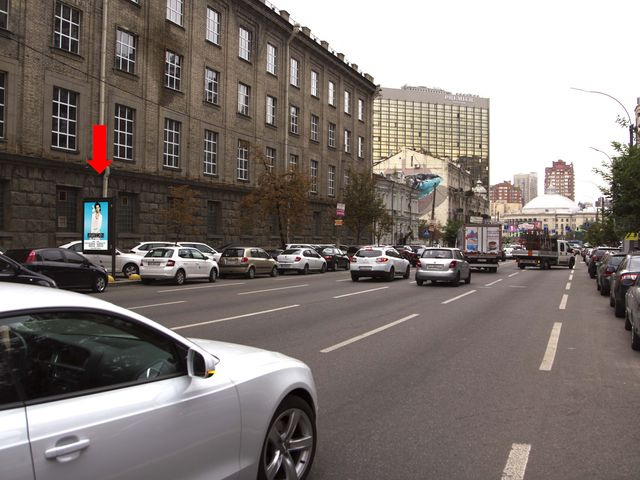 Сітілайт 1.2x1.8,  Саксаганского ул., 141, в сторону пл. Победы