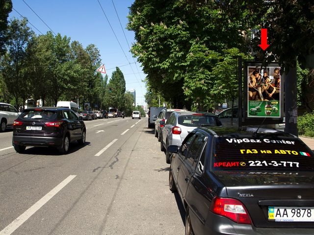 Сітілайт 1.2x1.8,  Украинки бул., 15, в сторону ул. Крешатик