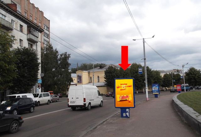 Сітілайт 1.2x1.8,  Бердичевская ул. / ул. Театральная, Советов пл., 10