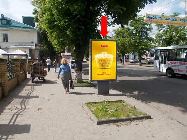 Сітілайт 1.2x1.8,  Ильинская ул. (бывш. Красногвардейская ул.), 5, в сторону Ярослава Мудрого ул. (бывш. Пролетарская ул.)