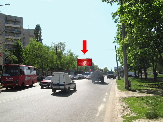 Щит 6x3,  Ахсарова ул., 11, напротив, в сторону Победы пр.