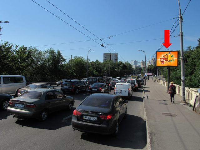 Цифрова панель 3.14x2.3,  Воздухофлотский пр., на Воздухофлотском мосту, в сторону пл. Севастопольской, (ролик 10 сек, 1 выход/1,5 минуты)