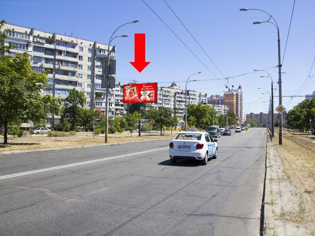 Щит 6x3,  Гайдай ул., 10, в сторону ул. Тимошенко