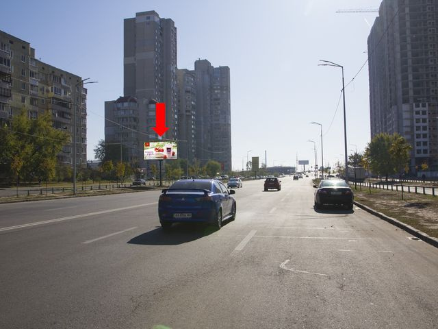 Щит 6x3,  Ревуцкого ул. 35, в сторону ст.м. "Харьковская", пр. Бажана