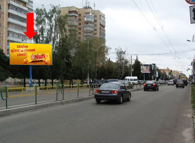 Щит 6x3,  Киевская ул., 104, возле магазина "Викотек", в сторону ТРЦ "Глобал", центр