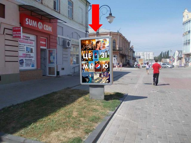 Сітілайт 1.2x1.8,  Терезова пер. / Соборная ул., возле Ощадбанка