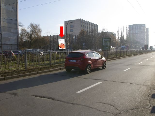 Сітілайт 1.2x1.8,  Народного Ополчения ул., 3, на разделителе, в сторону аэропорта "Киев"