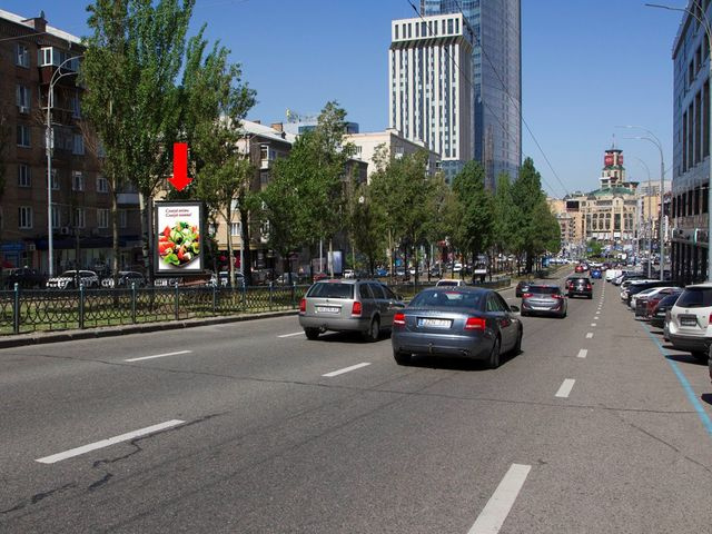 Скролл 1.2x1.8,  Украинки бул.,  1, БЦ "Парус", в сторону ул. Крещатик