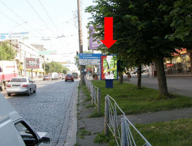 Сітілайт 1.2x1.8,  Главная ул., 126А / Независимости пр., из центра