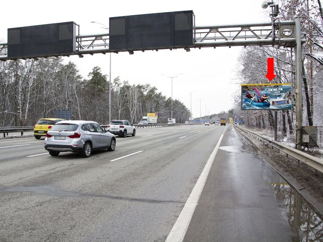 Щит 6x3,  Трасса Киев-Борисполь , перед стеллой Киев, АЗС "ANP", в сторону Киева