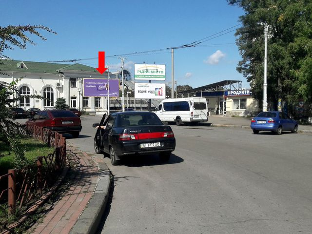 Щит 6x3,  Привокзальная пл., возле ж/д вокзала "Киевский"