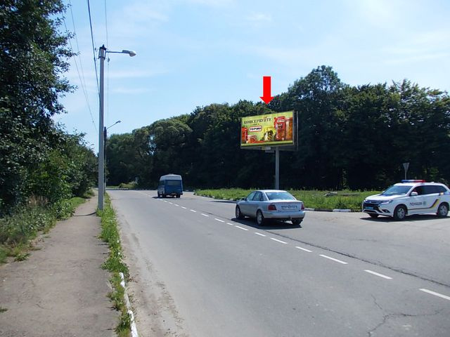Щит 6x3, Бандеры С. ул. / Ивано-Франковская ул. / ул. Львовская, из центра Щит 6x3, Бандеры С. ул. / Ивано-Франковская ул. / ул. Львовская, из центра