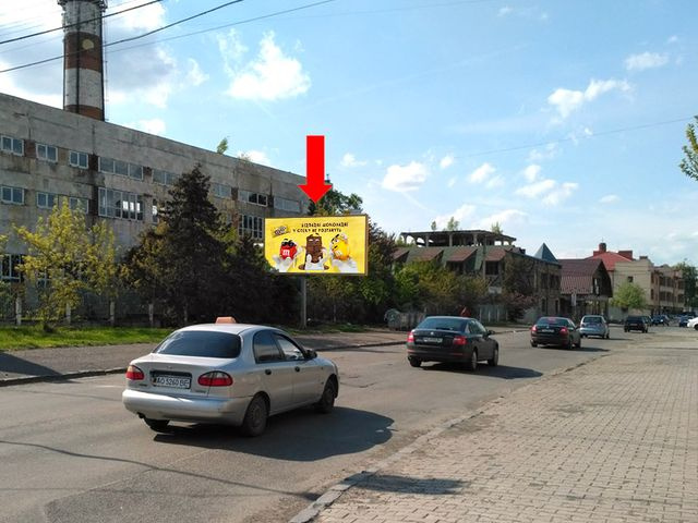 Щит 6x3,  Грушевского ул., 25 / ул. Заньковецкой, в сторону ул. Капушанской