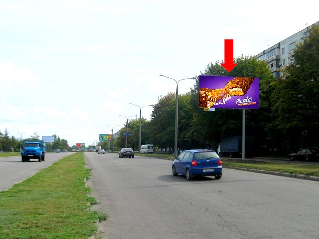Щит 6x3,  Юбилейный пр., 39, напротив, в сторону Заднепровская ул.