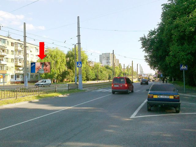 Щит 6x3,  Княгини Ольги ул., 59 / Бойчука ул., из центра