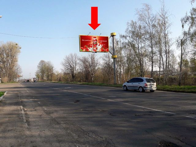 Щит 6x3,  Галицкий шлях ул. / Осенняя ул., напротив АЗС "ANP", из центра