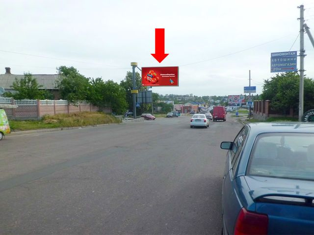 Щит 6x3,  Кропивницкого ул., возле Авторынка, ТЦ "Тарон" (флажок)