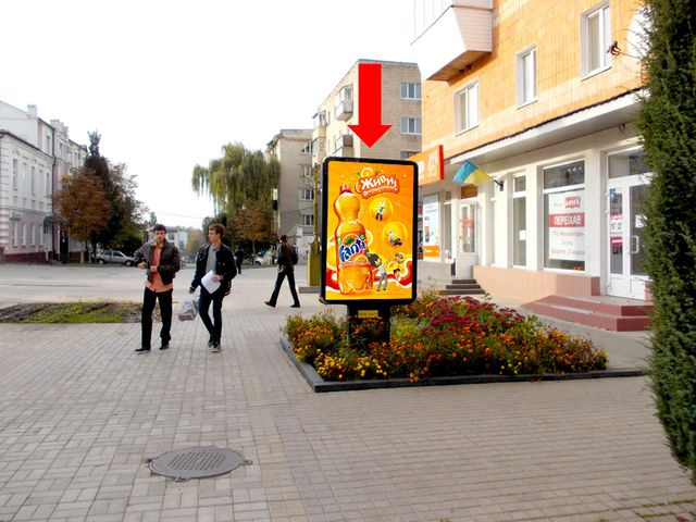 Сітілайт 1.2x1.8,  9-го Мая пер., 4 / Воскресенская ул. (бывш. Фрунзе ул.), возле магазина "Мобилочка"