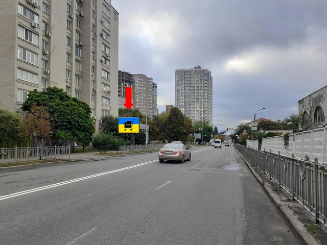 Щит 3.14x2.3,  Малевича ул., 83, в сторону ул. Байковой