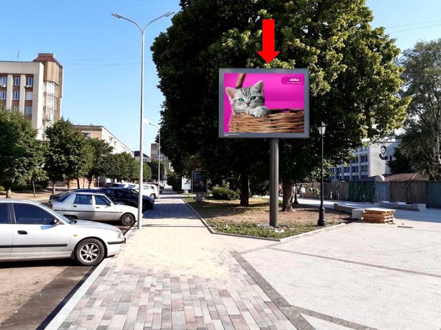 Скролл 3.14x2.3,  Королева пл. / бул. Новый, возле кинотеатра "Жовтень" и горсовета, центр