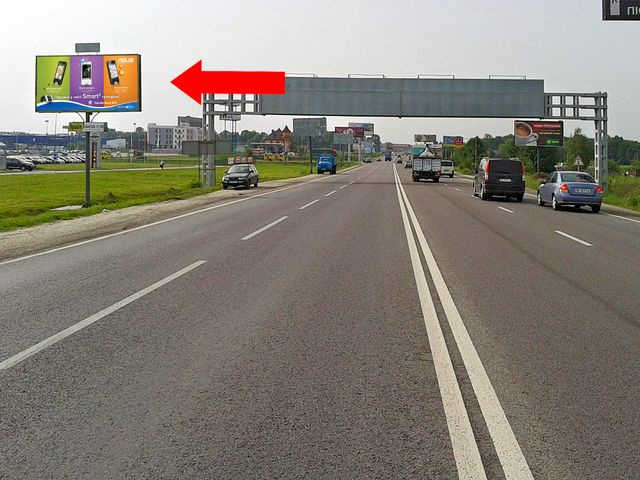 Щит 6x3,  Окружная дорога, с. Зимна Вода, возле супермаркетов "Эпицентр", "METRO", в центр
