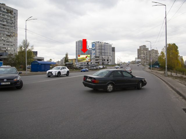 Щит 6x3,  Ревуцкого ул. 42-В, ст.м. "Харьковская", в сторону пр. Бажана
