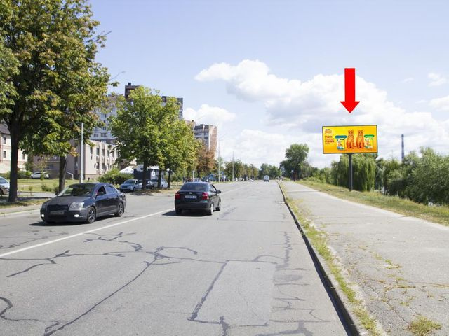 Щит 6x3,  Закревского ул., 15, напротив, в сторону ул. Драйзера