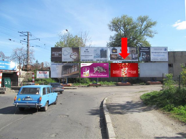 Щит 6x3,  Антоновская ул.,  ж/д переезд, правый