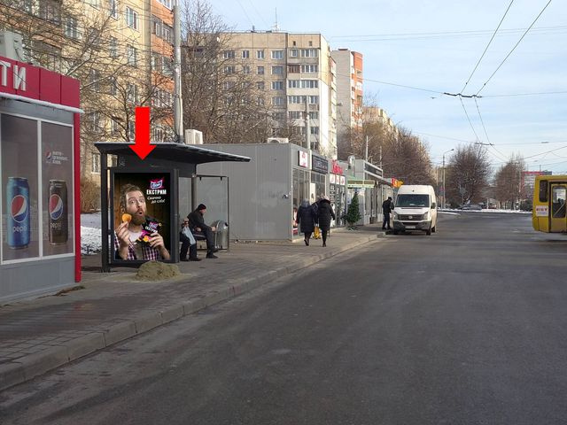 Сітілайт 1.2x1.8,  Научная ул. 112 (ост. "Симоненко"), напротив ТЦ "Victoria Gardens", в сторону ул. Стрийская