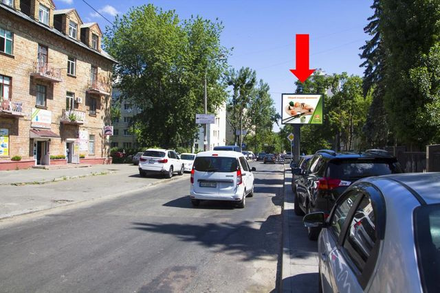 Щит 3.14x2.3,  Кривоноса ул. / ул. Освиты, в сторону ул. Соломенской