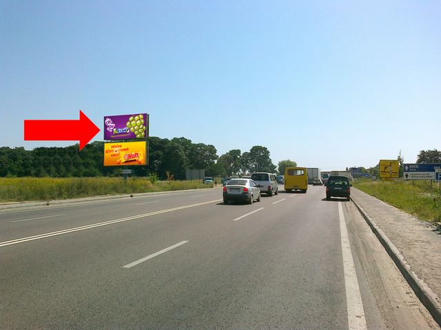 Щит 6x3,  Окружная дорога, с. Зимна Вода, возле супермаркетов "Эпицентр", "METRO", верхний
