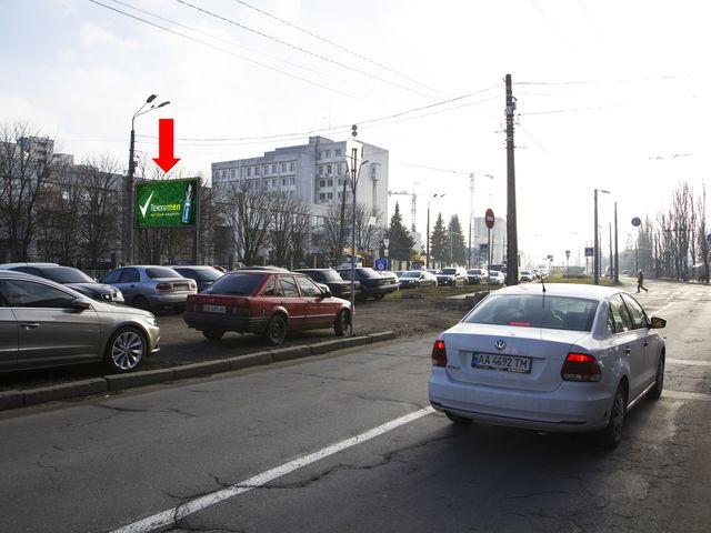 Щит 6x3,  Народного Ополчения ул. 9 - ул. Винницкая, в сторону аэропорт "Киев"