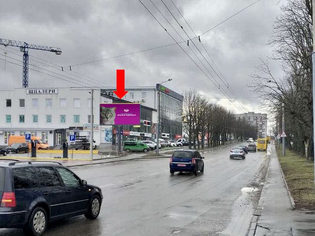 Щит 6x3,  Гагарина ул., 45, напротив, возле кинотеатра "Эра", АЗС "ОККО", супермаркета "Novus"