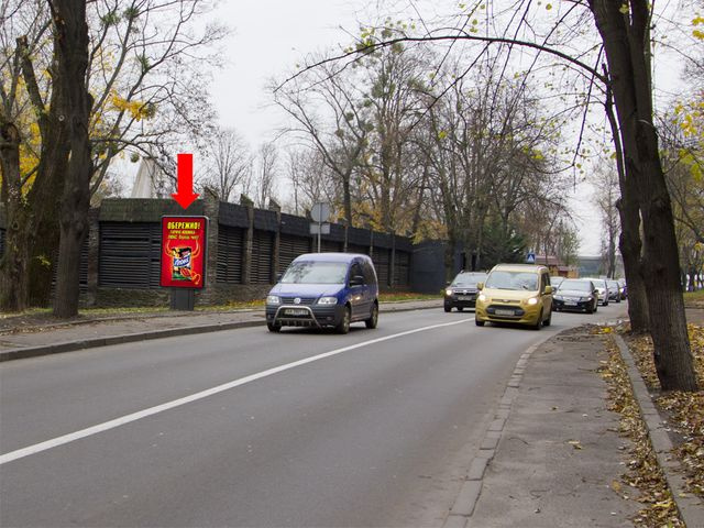 Сітілайт 1.2x1.8,  Парковая дорога ул., 16, ресторан "Dali park", в сторону Днепровского спуска