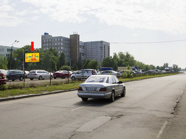 Щит 6x3,  Королева пр. - ул. Пшеничная, в сторону супермаркета "Сильпо"